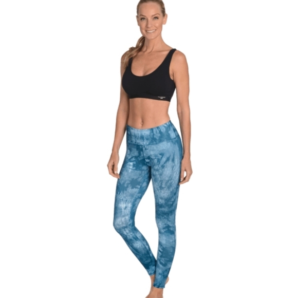 Shadow Sport Women's Blue Tie-Dye High-Waisted 7/8 Leggings Size Small - Picture 4 of 6